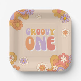 Groovy One Party Paper Borden Papieren Bordje