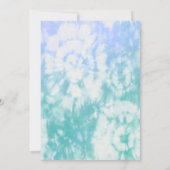 Groovy One Pastel Tie Dye 1st Birthday Party Uitno Kaart (Achterkant)