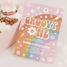 Groovy One Peace Love Party Rainbow Birthday Party