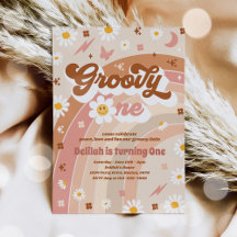 Groovy One Peace Love Party Rainbow Birthday Party