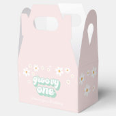 Groovy One Pink Daisy Favor Box Bedankdoosjes (Geopend)