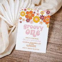 Groovy One Retro Bloem 1e Verjaardag