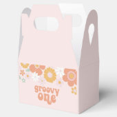 Groovy One Retro Bloem eerste verjaardag Bedankdoosjes (Geopend)