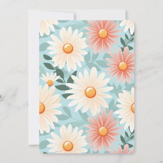 Groovy One Retro Boho Bloem Eerste Verjaardag Kaart (Achterkant)