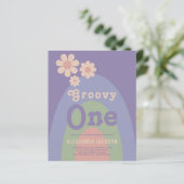 Groovy One Retro Daisy 1e verjaardagsfeestje (Staand voorkant)