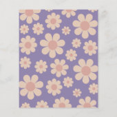 Groovy One Retro Daisy 1e verjaardagsfeestje (Achterkant)