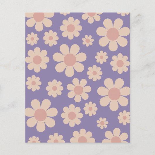 Groovy One Retro Daisy 1e verjaardagsfeestje (Achterkant)