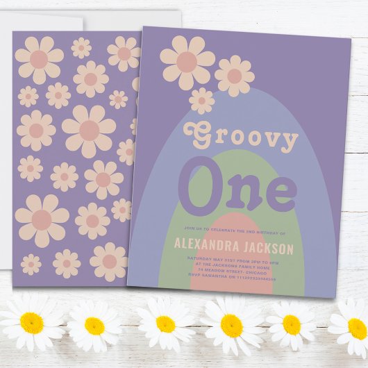 Groovy One Retro Daisy 1e verjaardagsfeestje