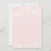 Groovy One Retro daisy boho florale eerste verjaar Kaart (Achterkant)