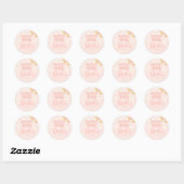 Groovy One Retro Floral 1st Ronde Sticker (Vel)