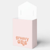 Groovy One Retro Floral eerste verjaardag Bedankdoosjes (Geopend)