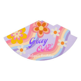 Groovy One Retro Regenboog 1e Verjaardagsfeestje P Feesthoedjes