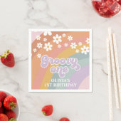 Groovy One Retro Regenboog Servet (Insitu)