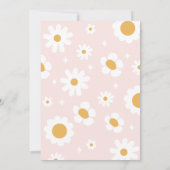 Groovy One Retro Sunshine Daisy Boho 1e Verjaardag Kaart (Achterkant)