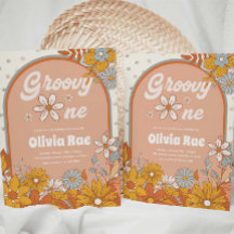 Groovy One Retro Theme 1e verjaardag