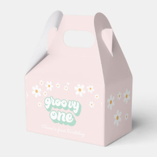 Groovy One Roze Madeliefjes Favorieten Doos Bedankdoosjes