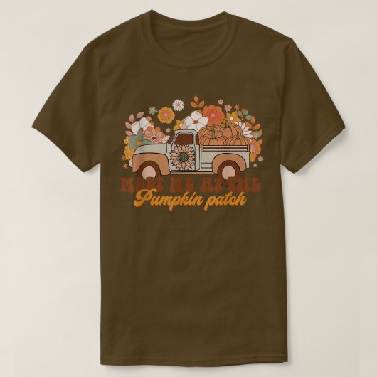 Groovy ontmoet me bij pomkin Patch Herfst Pumpkin T-shirt (Design voorkant)