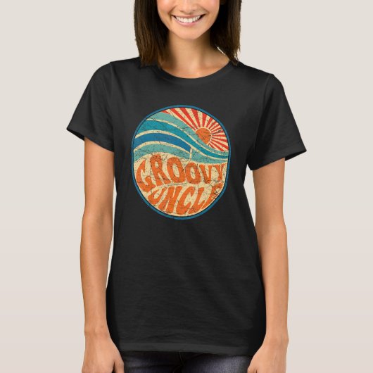 Groovy oom 70's Aesthetische Retro Oom Hipp uit 19 T-shirt (Voorkant)