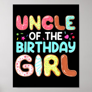 Groovy Oom Van Het Jarige Meisje Schattig Doe Fami Poster