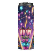 Groovy Opossum Genieten van een kosmische Drink Thermosbeker (Achterkant)