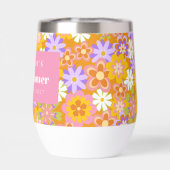 Groovy  Oranje Floral Vrijgezellenfeest Aangepast (Achterkant)