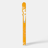 Groovy Oranje Madeliefje Bloem Retro Bloem Naam Case-Mate iPhone Case (Achterkant / Links)