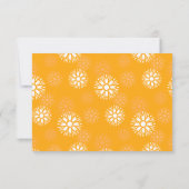 Groovy Oranje Madeliefje Bloem Retro Bloemnaam Bedankkaart (Achterkant)