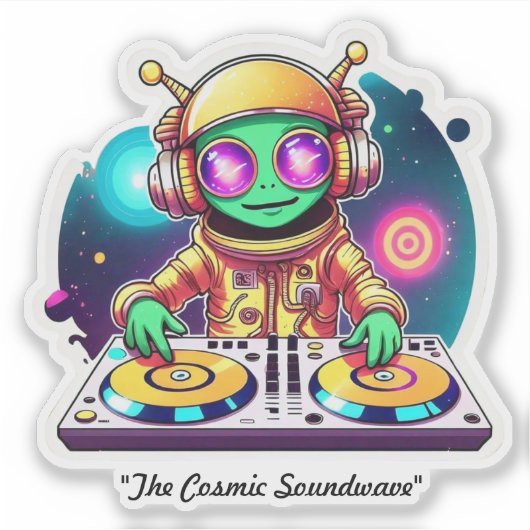 Groovy Orbit Soundtrack Sticker (Voorkant)