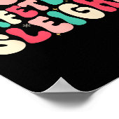 Groovy Our Cafeteria Sleighs Christmas Lunch Lady  Poster (Hoek)