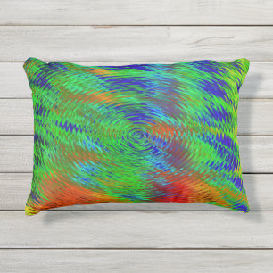 Groovy Outdoor Accent Pillow-green blue yellow red Buitenkussen
