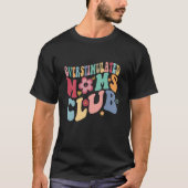 Groovy Overgeprikkeld Moms Club Trendy mama T-shirt (Voorkant)