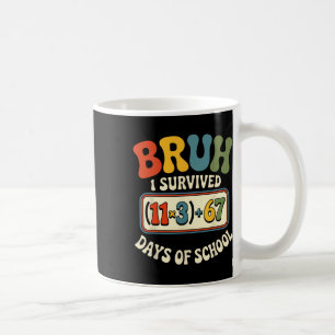 Groovy overleefde 100 dagen school bruh wiskunde v koffiemok