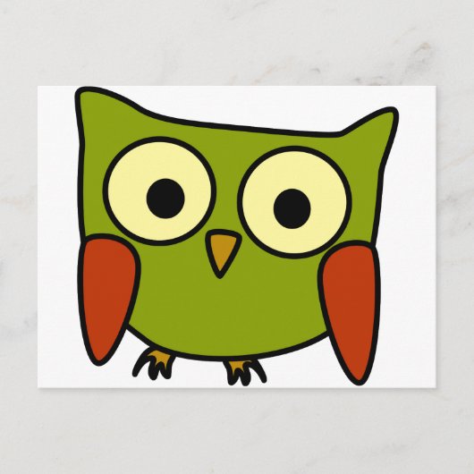 Groovy Owl Briefkaart (Voorkant)
