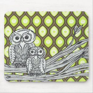 Groovy Owls Mousepad Muismat
