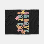 Groovy P P New Grandpa Pregnancy Announcement  Fleece Deken (Voorkant (Horizontaal))