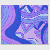 Groovy Paars Cadeaupapier (Vlak)