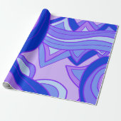 Groovy Paars Cadeaupapier (Uitgerold)