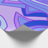 Groovy Paars Cadeaupapier (Hoek)