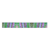 Groovy Paars en Green Tie Dye Ribbon Satijnen Lint (Voorkant)