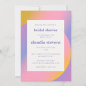 Groovy Paars roze gradiënt | VRIJGEZELLENFEEST Kaart (Voorkant)