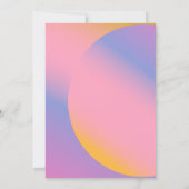 Groovy Paars roze gradiënt | VRIJGEZELLENFEEST Kaart (Achterkant)