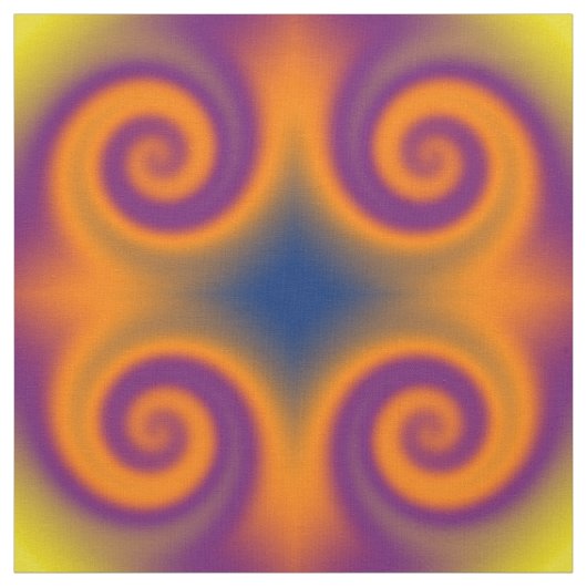 Groovy Paars Sinaasappel Stof (Swatch)