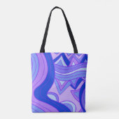 Groovy Paars Tote Bag (Achterkant)