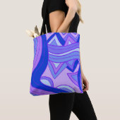 Groovy Paars Tote Bag (Dichtbij)