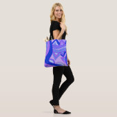 Groovy Paars Tote Bag (Op model)