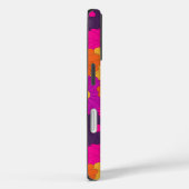 Groovy Paarse en Roze Hippie Flower Power Case-Mate iPhone Case (Achterkant / Rechts)