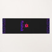 Groovy Paarse zwarte Amethist Yogamat (Achterkant (horizontaal))