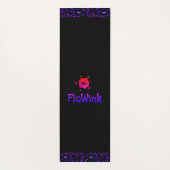 Groovy Paarse zwarte Amethist Yogamat (Achterkant)