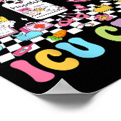 Groovy Paasdag Ei-celent Icu Crew Bunny Nurse Poster (Hoek)