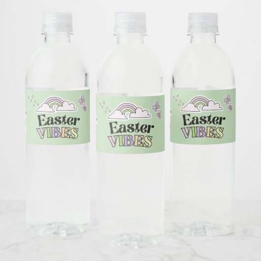 Groovy Paashaas Waterfles Label Etiket (Flessen)